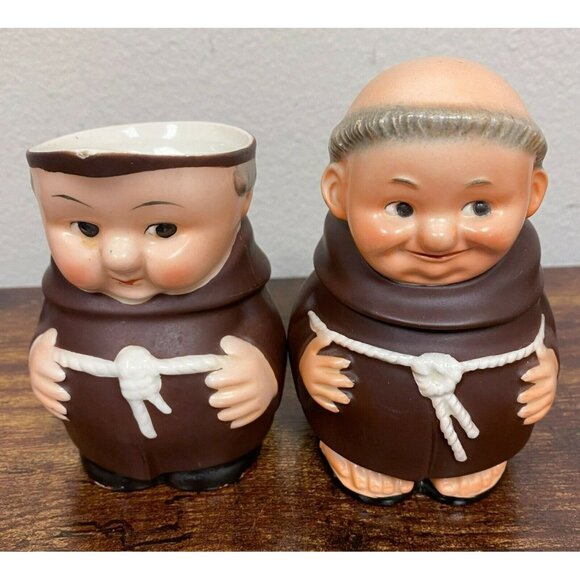 VTG‎ Estate Goebel Hummel Friar Tuck Monk Sugar Bowl, Creamer & Tray! 100 - Picture 3 of 7
